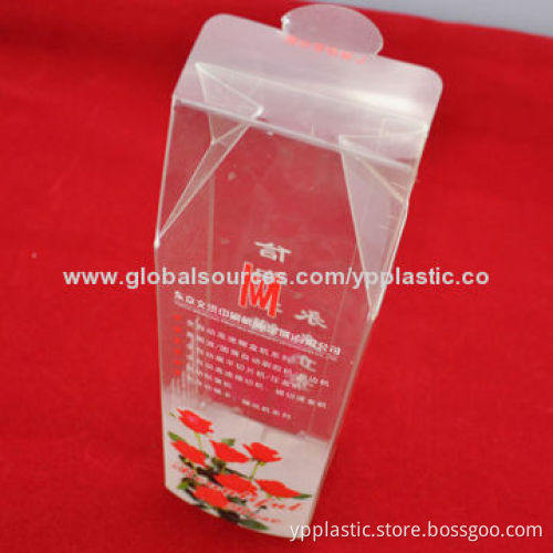 Clear Cosmetics Plastic Package Box with 0.18-1.0mm Thickness Range